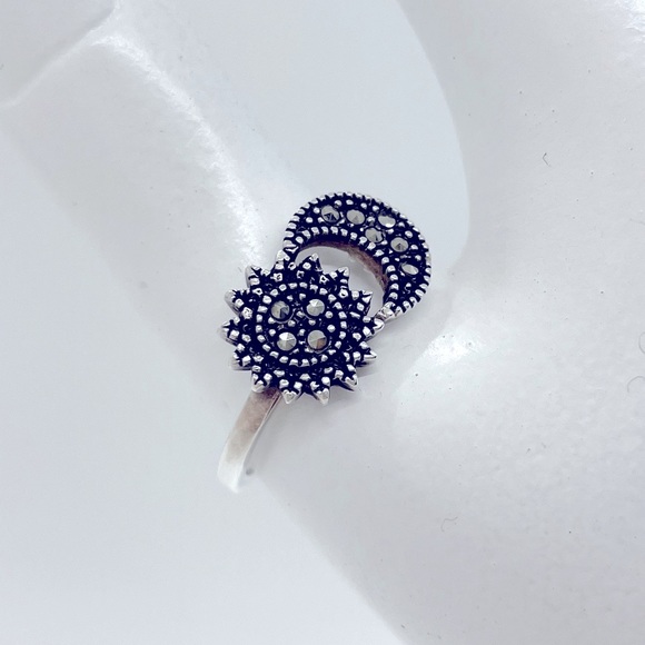 925 Sterling Silver Ring ⛓ - Picture 6 of 10